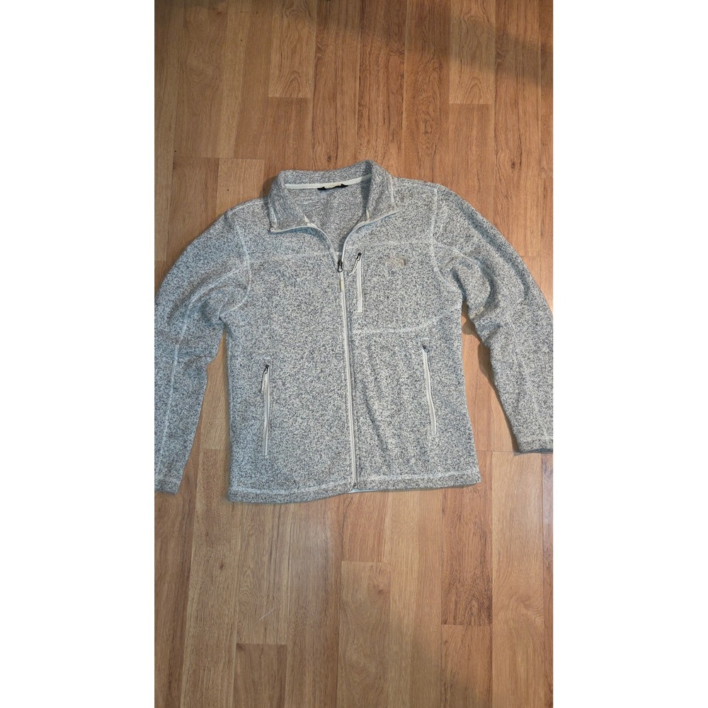 The North Face Gordon Lyons Full Zip Fleece Jacket Mens Medium Grey Heather